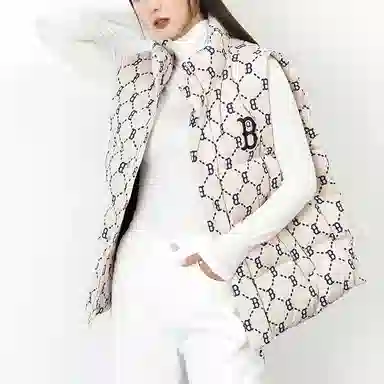 MLB Diamond Monogram Vest Beige