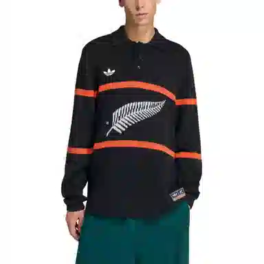 adidas originals KNITTED FW25 ALL BLACKS polo