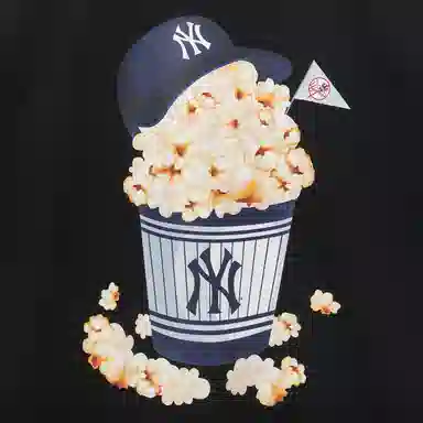 New Era x MLB Yankees Cartoon Tee Black