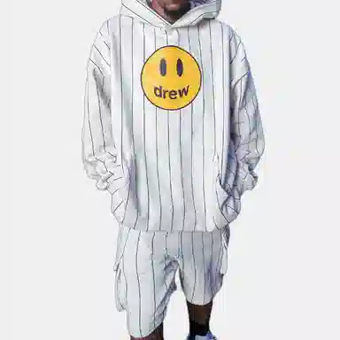 Drew House Navy Pinstripe Hoodie