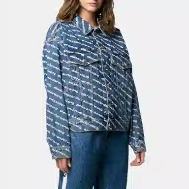 Alexander Wang SS20 Logo Denim Jacket