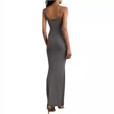 SKIMS Soft Lounge Long Slipdress Gunmetal/Bronze