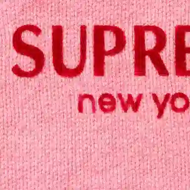 Supreme Flocked Logo Sweater