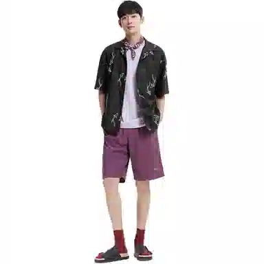 森马 舒适透气短袖衬衫 男款