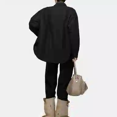 Acne Studios FW25 Embroidered Logo Collar Jacket