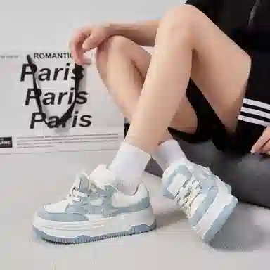 拉夏贝尔 轻便百搭 增高透气 低帮 板鞋 女款