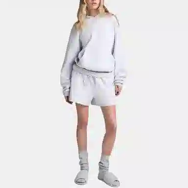 SKIMS Cotton Fleece Classic Hoodie Light Heather Grey