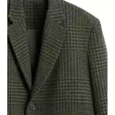 ZARA Harry Lambert Plaid Wool Coat