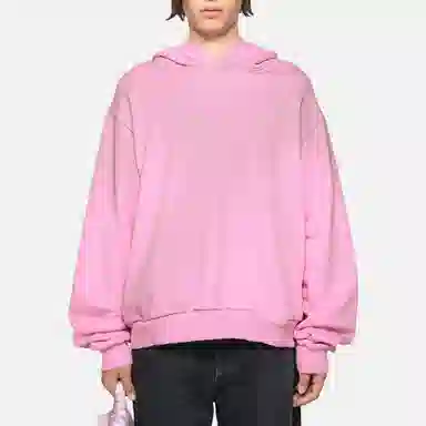 Acne Studios Retro Logo Hoodie Pink