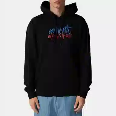 Carhartt WIP Hooded Stereo Sweat Black