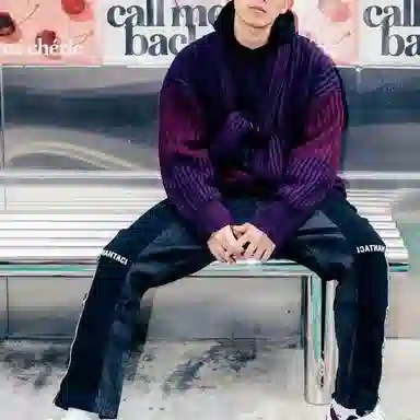 PHANTACI BERGUNDY GAP SWEATER 2023