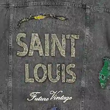 SSSAINT LOUIS Denim Jacket Black