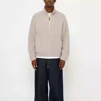 Stussy Wool Blend Sherpa Mock Neck