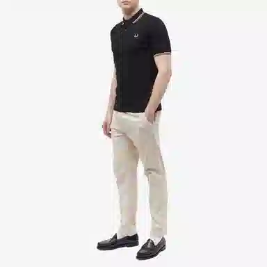 Fred Perry Polo Shirt Black/Beige