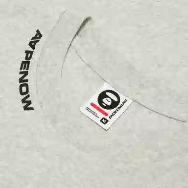 Aape FW24 Crewneck Long Sleeve Tee White