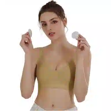 莫代尔 无痕聚拢美背收副乳透气防下垂无钢圈文胸 女款