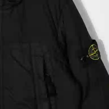 Stone Island FW21 Logo Down Jacket Kids Black