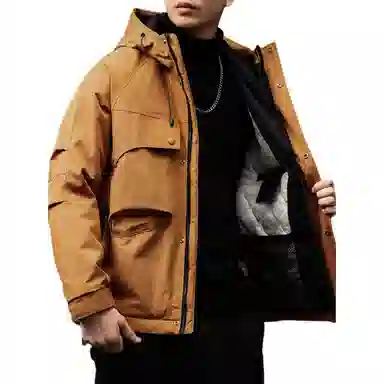 贵色  高端美式户外纯色  防水冲锋衣 男款