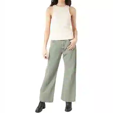 Acne Studios Sleeveless Ribbed Tank Yellow