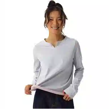 Crying Center V-Neck Colorblock Sweatshirt