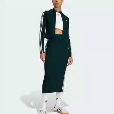 adidas originals ADICOLOR SLIM KNIT TRACK TOP Logo