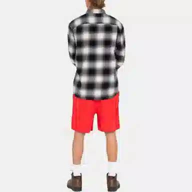 Stussy Logo Print Shorts Red