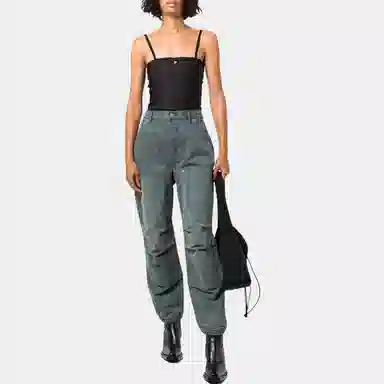 Alexander Wang FW22 Tapered Jeans Khaki