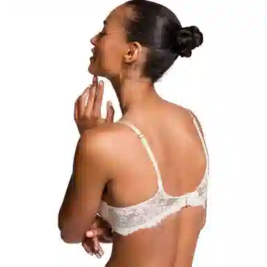 Victoria's Secret Dream Angels Lace Push-Up Bra Coconut White