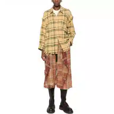 R13 FW25 Plaid Shirt