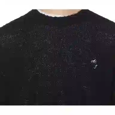 Acne Studios Logo Crewneck Sweater Black