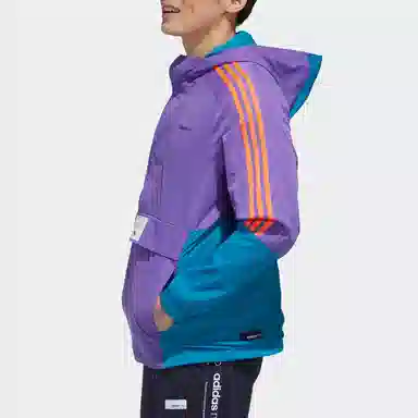adidas Neo Windbreaker Jacket Purple