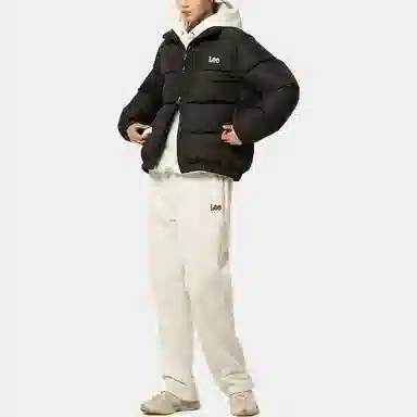 Lee Logo Hooded Down Jacket
