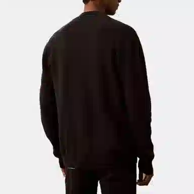 Calvin Klein Knit Baseball Jacket Black