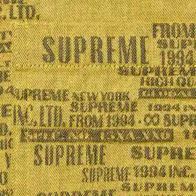 Supreme SS23 Week15 TRADEMARK JACQUARD DENIM SHIRT logo