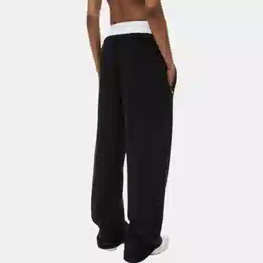 alexander wang Wide Leg Sweatpants With Pre-Styled Detachable Logo Brief