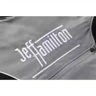 Jeff Hamilton Colorblock Logo Baseball Jacket