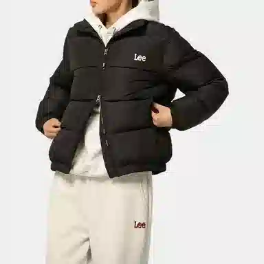 Lee Logo Hooded Down Jacket