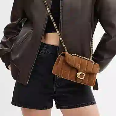 COACH Tabby 20 Brass拼雪松色