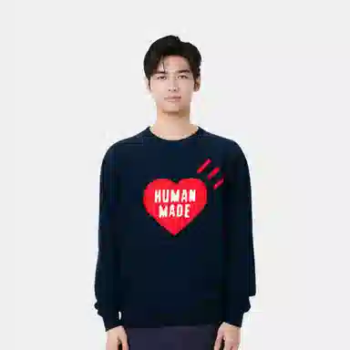 HUMAN MADE FW21 Heart Logo Pullover Sweater