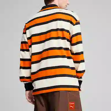PUMA x CARROTS Striped Long Sleeve Tee Orange White