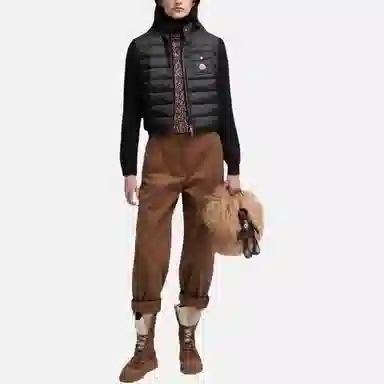 Moncler Padded Corduroy Wool Cardigan