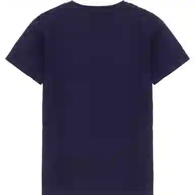 GUCCI Kids FW22 Striped Logo T-Shirt Blue