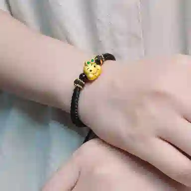 幸囍礼 国潮幸运蛇手绳 新中式生肖蛇转运小众设计 编织可调节 玛瑙 玉石手链 男女同款情侣款