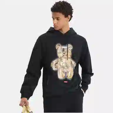 SPRAYGROUND Shark Bear Hoodie Black