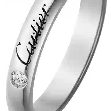 Cartier C de Cartier Wedding Band Platinum Diamond