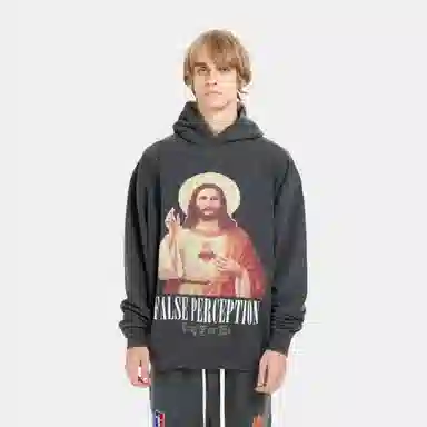 False Perception Peace Dove Hoodie Black