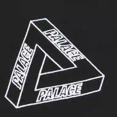 PALACE Outliner Mit Desigher Crew Black