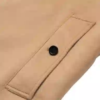 Burberry Wool Single-Breasted Coat Camel