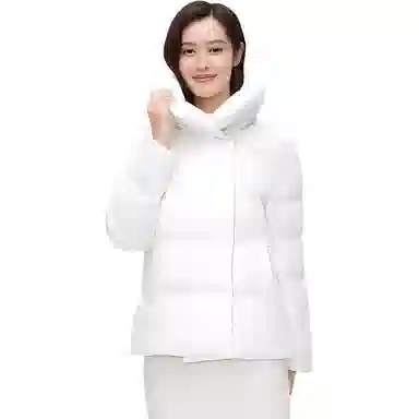 波司登 纯色翻领拉链羽绒服外套 女款 