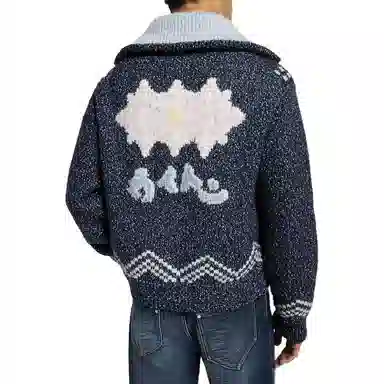 Louis Vuitton x Nigo FW25 Letter Print Knit Sweater